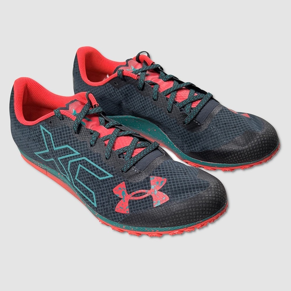 Under Armour Brigade XC Cross-Country Shoes With Spikes - NEW Mens 10  #49753-OF